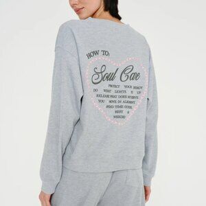 MAYFAIR - Soul Grey Relaxed Waffle Crewneck - L/XL